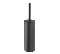 (TG. 40.5 x 13 x 9 cm) WENKO Portascopino WC Bosio Black opaco - Portascopino WC