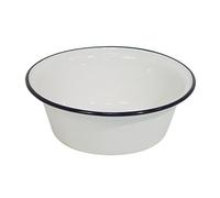 (TG. 40 cm) Krüger Ciotole smaltate 40 cm, Colore: Bianco - NUOVO