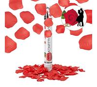 (TG. 40 cm) Relaxdays 10022003 Cannone Spara-Coriandoli, Petali di Rosa, Rosso,