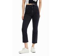 (TG. 40) Desigual Denim_Scarf, 2000 Black Jeans, 40 da Donna - NUOVO