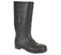 (TG. 40 EU) Portwest FW95BKR40 Stivale Total Safety Wellington S5, Nero, 40 - NU