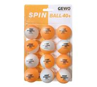 (TG. 40+) GEWO SPINBALLS Palline da ping pong 40+ in plastica con cuciture - P