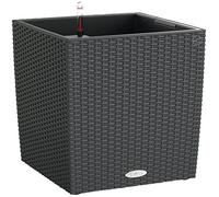 (TG. 40) Lechuza Cube Cottage 40 Vaso in Resina per Piante Set Completo - Granit