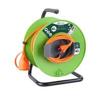 (TG. 40 m) Electraline 20866138G - Avvolgicavo da giardino, 40 m, colore: verde