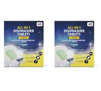 (TG. 40 unit (Confezione da 2)) by Amazon - Pastiglie per Lavastoviglie All-in-