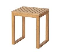 (TG. 40 x 30 x 46 cm) WENKO Sgabello da bagno Bambusa in bambù - NUOVO