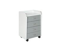 (TG. 40 x 36 x 65 cm) Inter Link Cassettiera con rotelle, Legno ingegnerizzato P