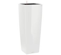 (TG. 40 x 40cm; height: 105cm) Lechuza Premium Cubico Alto 40 Centimetri Bianco