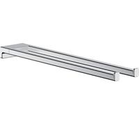(TG. 40 x 455 x 85) hansgrohe AddStoris Porta asciugamano doppio, cromo, 4177000