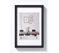 (TG. 40 x 50 cm) Walther Design Steel Style Cornice Portafoto, Argento, 40 x 50