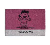 (TG. 40 x 60 cm) Excelsa Peanuts Zerbino Lucy, Legno_Composito, Fucsia, 40 x 60