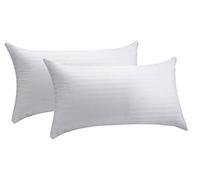 (TG. 40 x 75 cm) Pikolin Home -2 x copriguanciale in tessuto fasciato, 100% coto