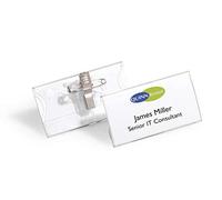 (TG. 40 x 75 month) Durable 812119 - Portanome con combi clip, spilla e clip a c