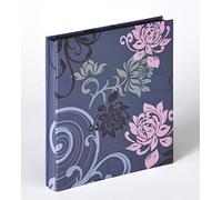 (TG. 400 Foto 10x15 cm) Walther Design EA-201-L Einsteckalbum Grindy Trend, Blau
