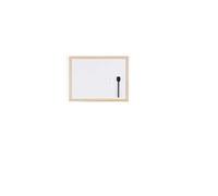 (TG. 400 x 300 mm) Bi-Office Lavagna Bianca Budget Con Cornice In Legno, Superfi