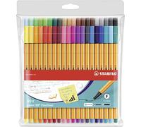 (TG. 40er Etui) Fineliner - STABILO point 88 - Astuccio da 40 - Colori assortiti