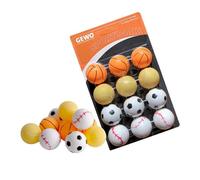 (TG. 40mm) GEWO Sports-Mix - Palline da ping pong in plastica, 40+, design sport