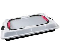 (TG. 42.5 x 29.5 x 7.5 cm) Zenker cakecontainer, rechthoekige bakvorm met deksel