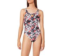 Arena W Comics Race Swim Tech One Piece L, Costume sportivo Donna, Rosso (Red/Multi), 42 IT
