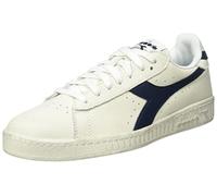 (TG. 42 EU) Diadora Game L Low Waxed, Sneaker Unisex - Adulto, White Blue Caspia