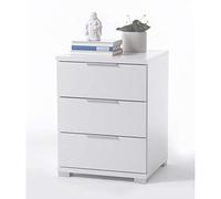 (TG. 42 x 46 x 61 cm) Stella Trading Universal Comodino, Legno, Bianco, 42 x 46