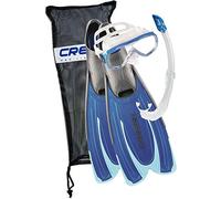(TG. 43/44) Cressi Bag, Set Pinne Agua, Maschera Onda e Aeratore Mexico Unisex,