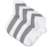(TG. 43-46) CAMANO 3023 Ca-Soft Quarter 7 Paar Calzini, Bianco (Weiß (White Com