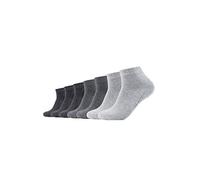 (TG. 43-46) CAMANO 3023 Ca-Soft Quarter 7 Paar Calzini, Grigio (Grau (Grey Combi