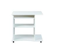 (TG. 43 x 79 cm) Inter Link Scrivania Porta PC con Ruote Truciolare, 80 x 50 x 7