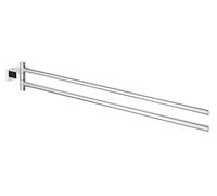 (TG. 439 mm) Grohe 40624001 Porta Salviette Essentials Cube, Grigio (Cromo), 439