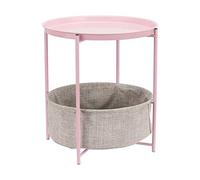 (TG. 44.96 cm x 44.96 cm x 48 cm) Amazon Basics tavolino lato divano rotondo con