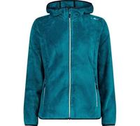 (TG. 44) CMP - Woman Jacket Fix Hood, Teal, 44 - NUOVO