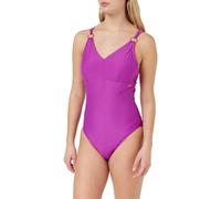 (TG. 44) Speedo Shaping Strappy 1 Piece Costume da Bagno per Donna, Rosa, 44 - N