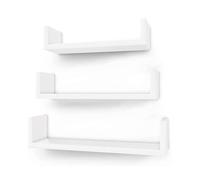 (TG. 44 x 17 x 15,5 cm (L x l x h)) Mensola da parete SONGMICS, set di 3, mensol