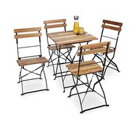(TG. 44x42x84 cm) Relaxdays 10020685 Set 4 Pezzi Sedie da Giardino, in Metallo E