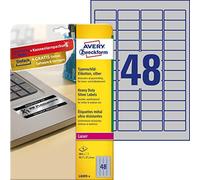 (TG. 45.7 x 21.2 mm) Avery Italia L6009-8 Etichette Resistenti in Poliestere, 45