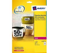 (TG. 45,7 x 21,2 mm) Avery White Heavy Duty Labels - Laser - L4778 - NUOVO