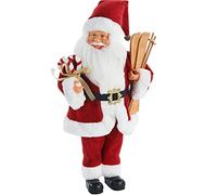(TG. 45 cm) WeRChristmas - Statuina bianca e rossa, 45 cm - NUOVO
