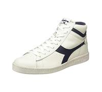 (TG. 45 EU) Diadora Game L High Waxed, Sneaker Unisex - Adulto, Bianco Verde, 45