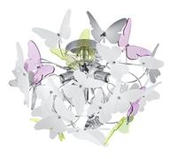 (TG. 45 x 45 x 28.5 cm) Reality Leuchten Lampada da soffitto G9, 28 W, Chrom