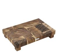 (TG. 45L x 30l cm) Zassenhaus Hackblock - Tagliere in legno di acacia, con piedi