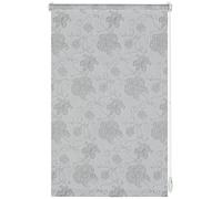 (TG. 45x150) Gardinia EASYFIX Rollo Dekor 721 Stickerei silber 45 x 150 cm - NUO
