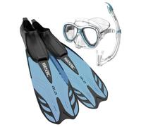 (TG. 46/47) SEAC SET TRIS Snorkeling, Pinne Ala, Maschera Elba, Snorkel Tribe ad