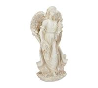 (TG. 46.5 x 23 x 14 cm) Relaxdays Statuetta Angelo Custode in Piedi, Statua Comm