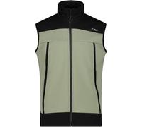 (TG. 46) CMP - Gilet da uomo con cappuccio fisso in softshell accoppiato, Sage,