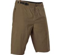 (TG. 46) Fox Racing Ranger-Pantaloncini da Mountain Bike Foderati, Marrone, 46 U