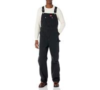 (TG. 46W / 30L) Dickies Bib Overall Tuta, Nero Risciacquato, 46W / 30L Uomo - NU