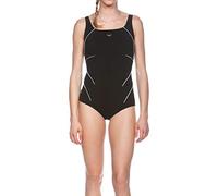 (TG. 48) Arena W Jewel One Piece, Costume da Bagno Donna, Nero (Black/White), 48
