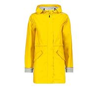 (TG. 48) CMP - Giacca da pioggia da donna con cappuccio fisso, Yellow, 48 - NUOV