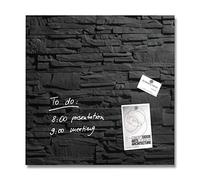 (TG. 48 x 48 cm) SIGEL GL169 Lavagna magnetica di vetro / bacheca di vetro Artve